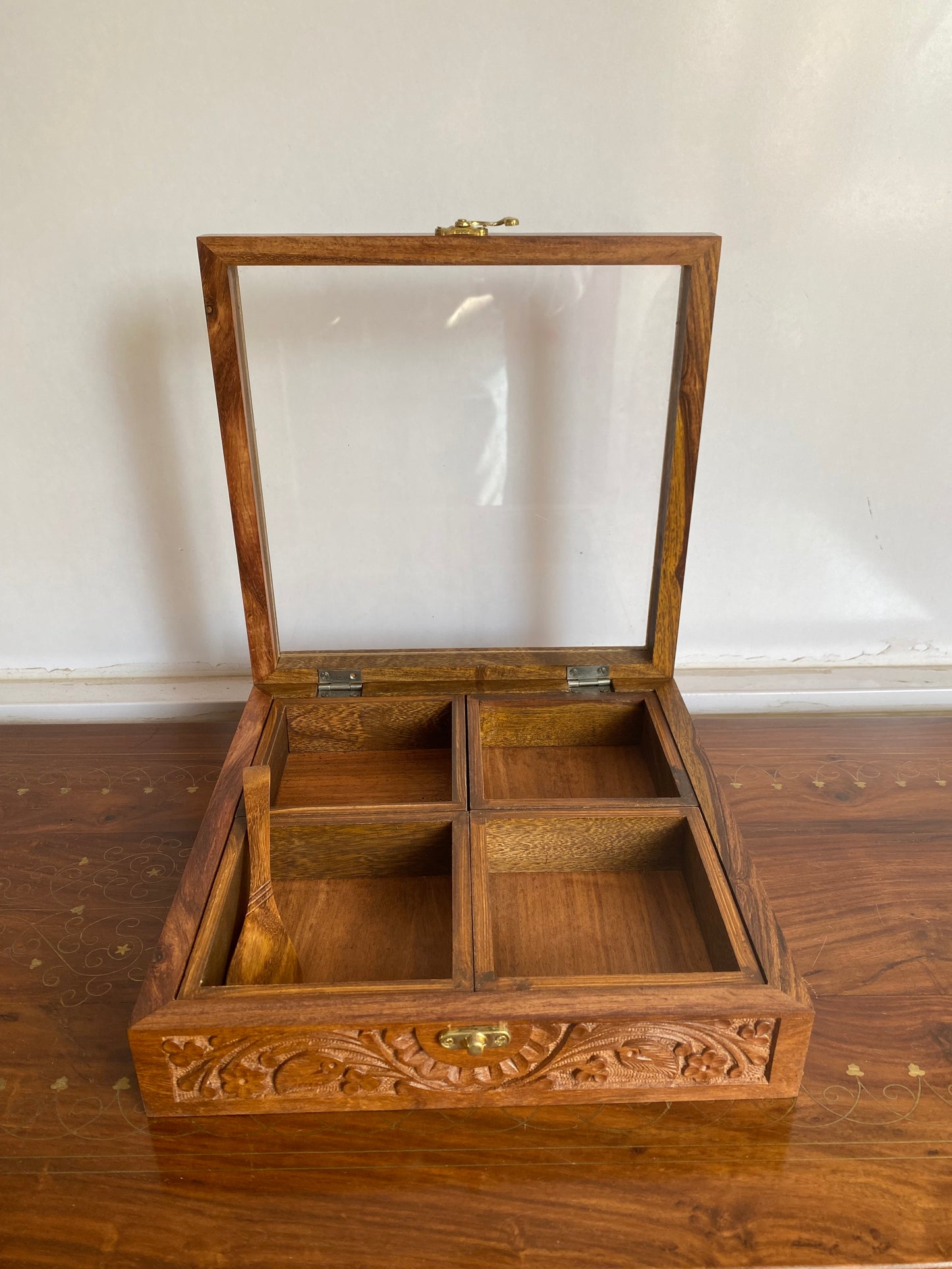 Masala Box with Carving Work - 4 removable portions