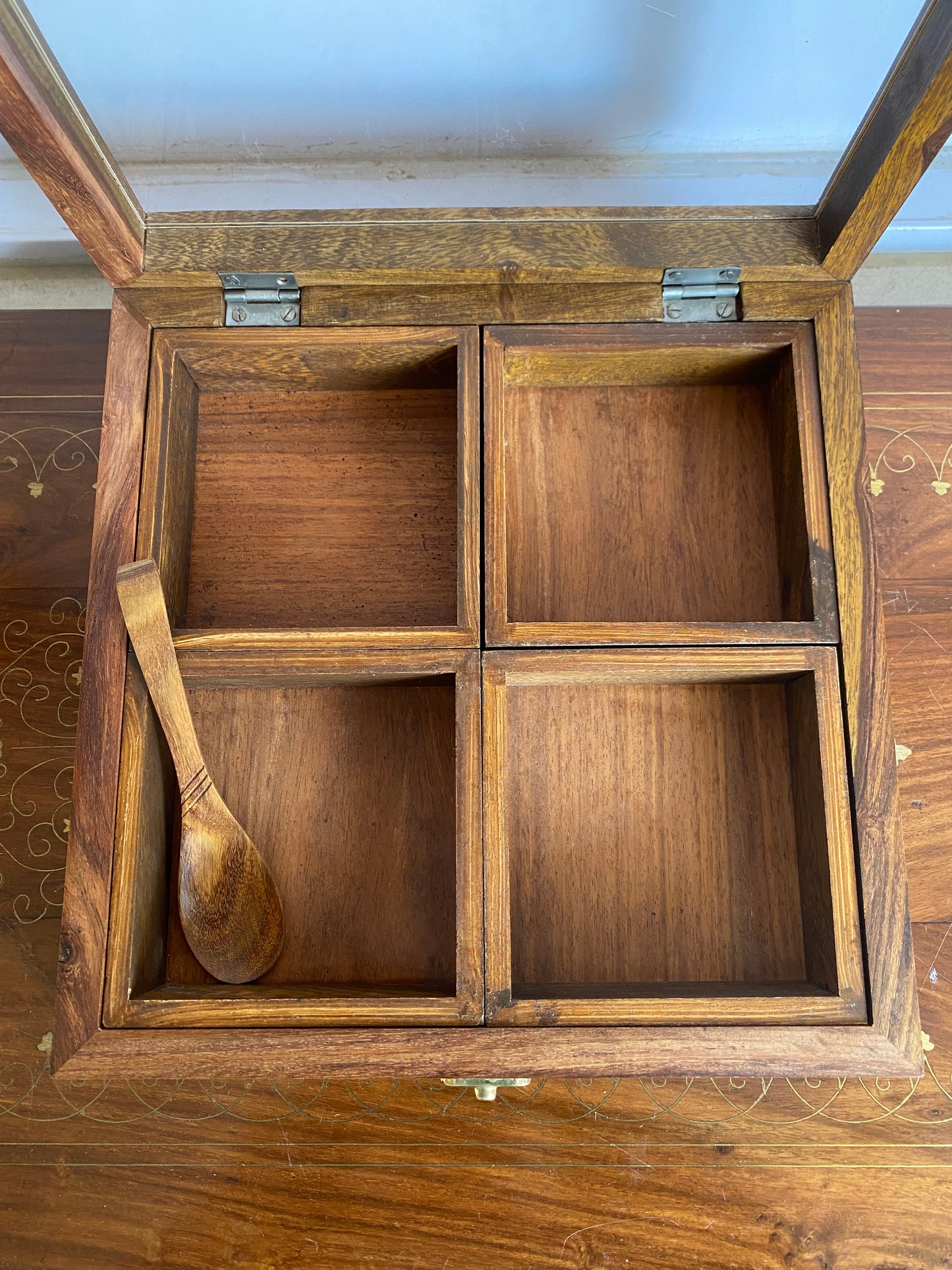Masala Box with Carving Work - 4 removable portions