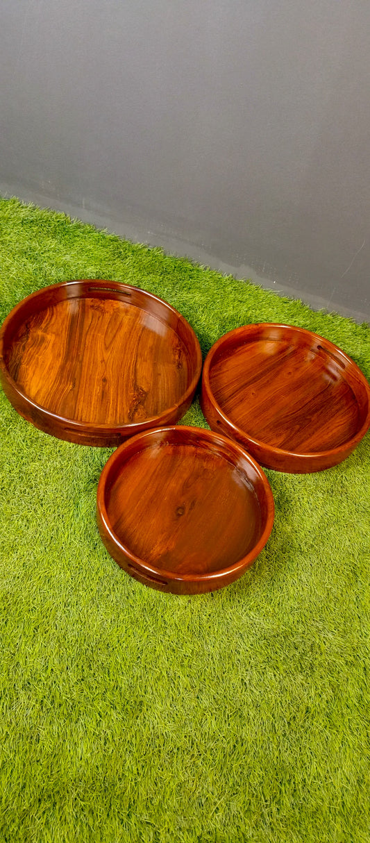 Solid Shesham Wood Tray